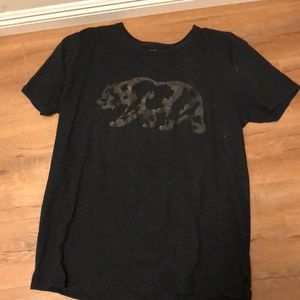 Black shirt with black bear
